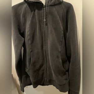Lululemon black full zip scuba